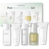 mixsoon Pure Glow Essentials Set - 5-Step Skincare Kit - Travel kit, Travel size kit, Hydrating Skincare Gift Set (15ml*1+20ml*3+30ml*1) Korean Glass Skin Care