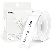 PARLAIM 14X40mm (0.55"x1.57") Strong Adhesive Thermal Label, 160pcs OEM Label Tape Replacement Roll for Label Maker Perfect for Home/Office/School, White