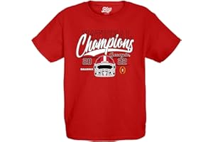 Blue 84 Unisex Kid's NCAA Officially Licensed Georgia Bulldogs National Champs T-Shirt 2022-2023 Helmet