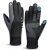 Cierto Winter Gloves Men Women: Touch Screen Thermal Cold Weather Gloves,Mens Womens Windproof Warm Gloves for Running Hiking Cycling Driving