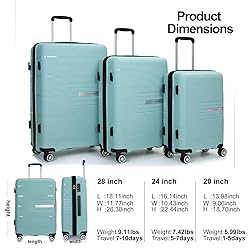 Travelhouse Luggage Sets, Expandable Hardside