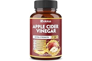 Zolotus 7 in 1 Apple Cider Vinegar Capsules, 3 Month Supply with Ceylon Cinnamon, Ginger Root, Turmeric, Elderberry for Supports Digestion, Immune, 90 Capsules