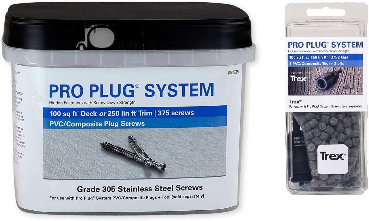 Pro Plug System for Trex Select Saddle Decking, Combo Kit
