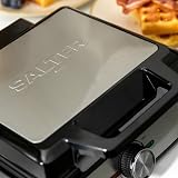Salter Waffle Maker Dual Non-Stick Plates 1600W Adjustable Temp view 8