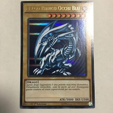 Amazon Co Jp イタリア語 青眼の白龍 Eu Dusa It043 1st ウルトラパラレル 遊戯王カード Y1 ホビー 通販
