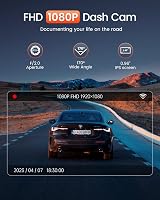 Bestsee Dash Cam Front 1080P 170° Wide AI WiFi App Control Night Vision view 5