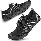 ATHMILE Hiking Barefoot Water Shoes for Women Men Beach Swim Aqua Pool River Quick Dry Athletic Wide Toe Outdoor Sport Kayaking Boating Rock Climbing Yoga Lake