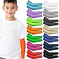 Mepase 14 Pairs Arm Sleeves for Kids UV Sun Protection Cooling Arm Compression Cover Boy Girl Toddler Sport Football