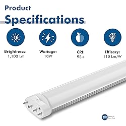 9 in. 2G11 Base 4 Pin Type A Plug & Play LED