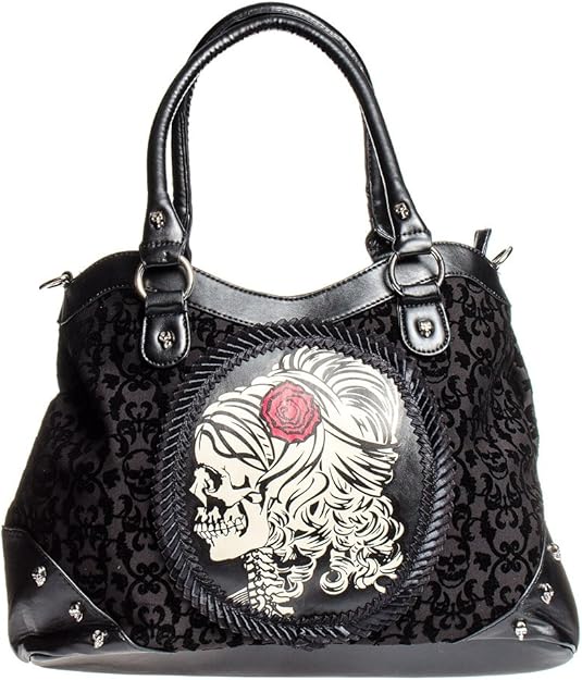 Banned Bolso Lady Skeleton (Negro) - Alto: 26 cm/Largo: 39 cm/Ancho: 14 cm