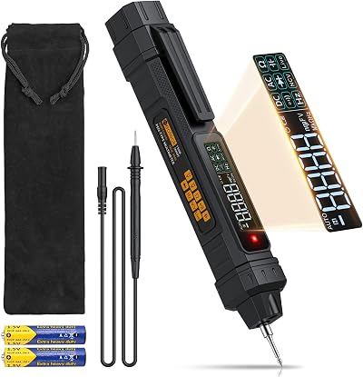Neoteck 2 in 1 Pen Type Digital Multimeter Non-Contact Voltage Tester 6000