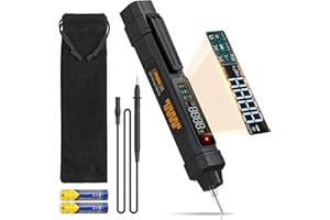 Neoteck 2 in 1 Pen Type Digital Multimeter Non-Contact Voltage Tester 6000 Counts Intelligent Multimeter with LCD Display ACD