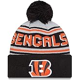 New Era Men's NFL Main Cuffed Knit Hat with Pom