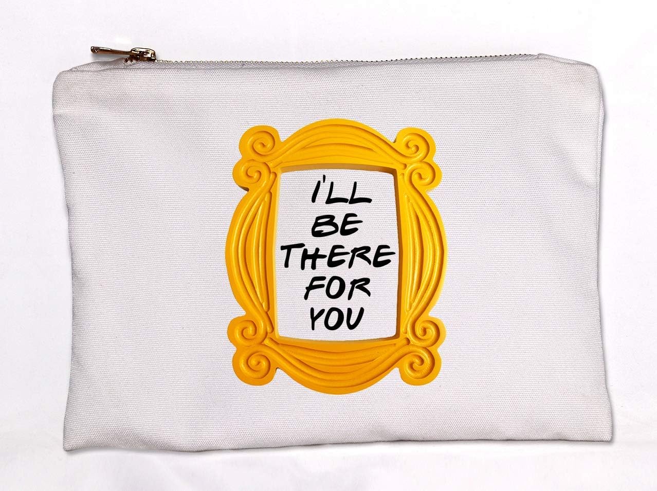 I'll Be There for You When The Rain Starts to Pour Cosmetic Bag Friends Inspired Gift Makeup Bag, Friends Forever, Friends TV Show Bag for Friends Fans, Makeup Bag Gift (Friends Forever)