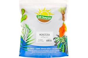 SOIL SUNRISE Monstera Houseplant Potting Soil Mix (8 Quarts), Custom Blend for Growing and Repotting