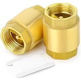 GASHER 2PCS Brass Check Valve 1/2" Female Thread, One Way Check Valves(old)