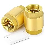 GASHER 2PCS Brass Check Valve 1" Female