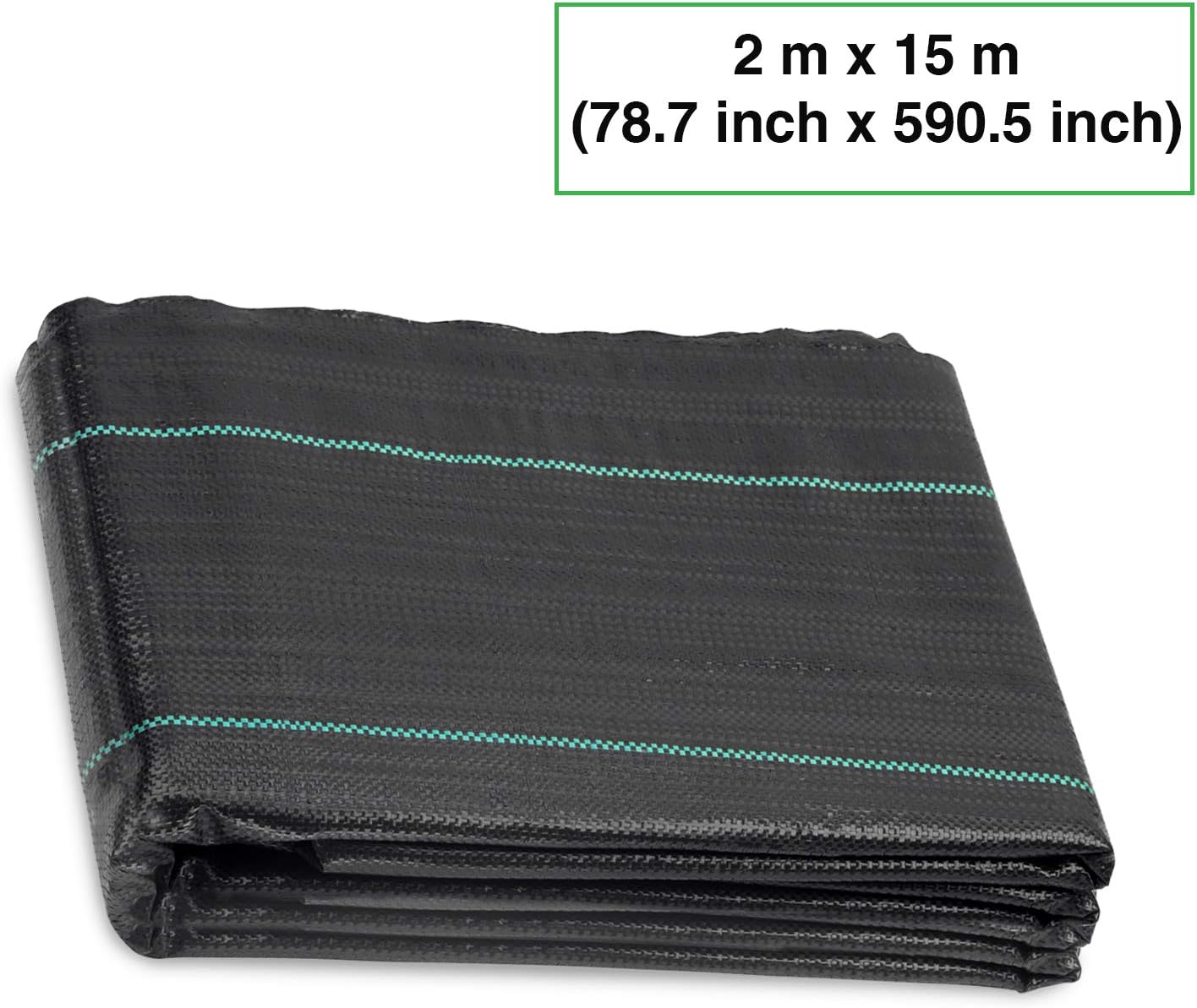 ANSIO Weed Control Membrane 2Mx15M Heavy Duty Weed Control Fabric,Ground cover Membrane - Image 3