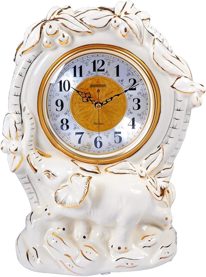 Bracket Clock 13.7 بوصة من الطاولة السيراميك على مدار الساعة العربية Bracket Clock 13.7 بوصة من الطاولة السيراميك على مدار الساعة العربية