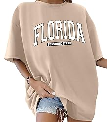 ORANDESIGNE Women’s Oversized Florida Letter