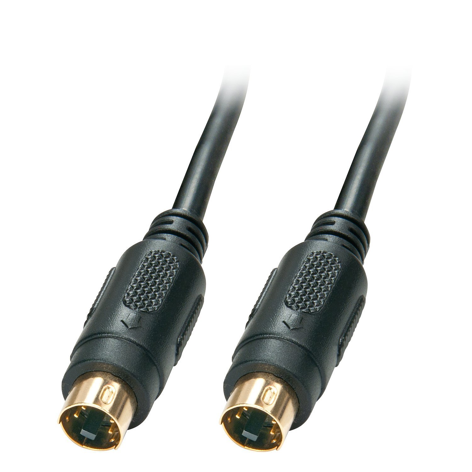LINDY S-VHS Cable S-VHS Mini-DIN Male/2 m Gold-Plated Black