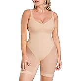 SHAPELLX Women‘s Shapewear Tummy Control Bodysuit Butt Lifting Body Shaper Mid-Thigh Body Suit