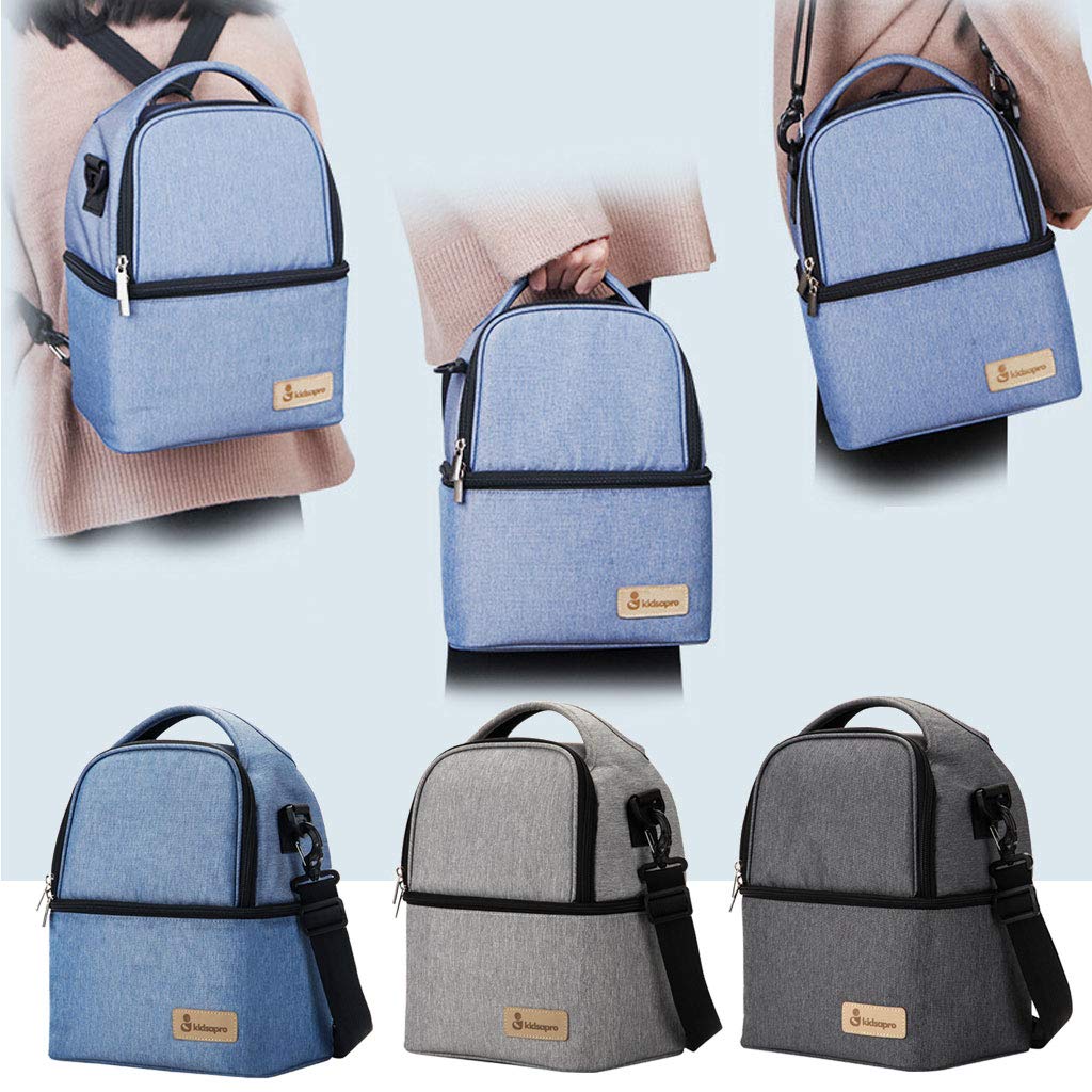 Le Repas De Bebe Yanhonin Bebe Sac Biberon Sac Isotherme Pour Biberon Sac A Dos Impermeable De Rechauffement Pour Le Lait Maternel 2 Boite A Glacon Inclus Bebe Puericulture Lemoncitylive Com