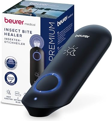 BiteX Day&Night Dopopuntura BR 90, penna termica elettronica contro punture e morsi di insetti, con luce per l’utilizzo al buio, ideale come gadget da viaggio