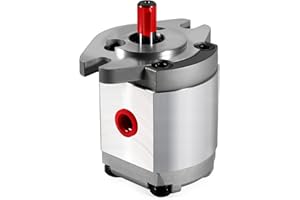 RQG Hydraulic Gear Pump, High Pressure Hydraulic Pump, Mini Flat Key Shaft SAE Gear Oil Pump, High Strength SP Series Gear Pump, 21MPa, 6ml/r, Max. 3200rpm