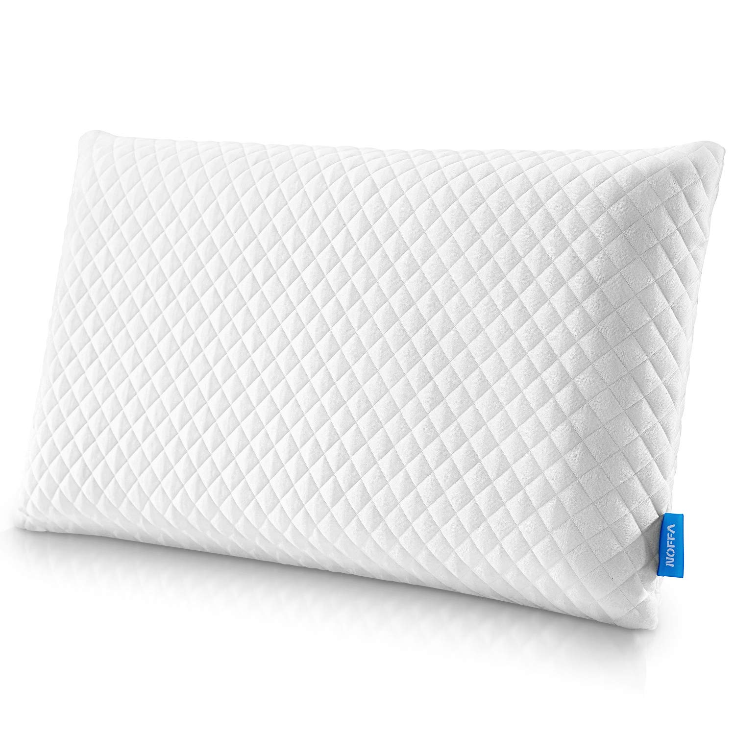 NOFFA Bed Pillows Neck Support Pain Relief Latex Like Foam