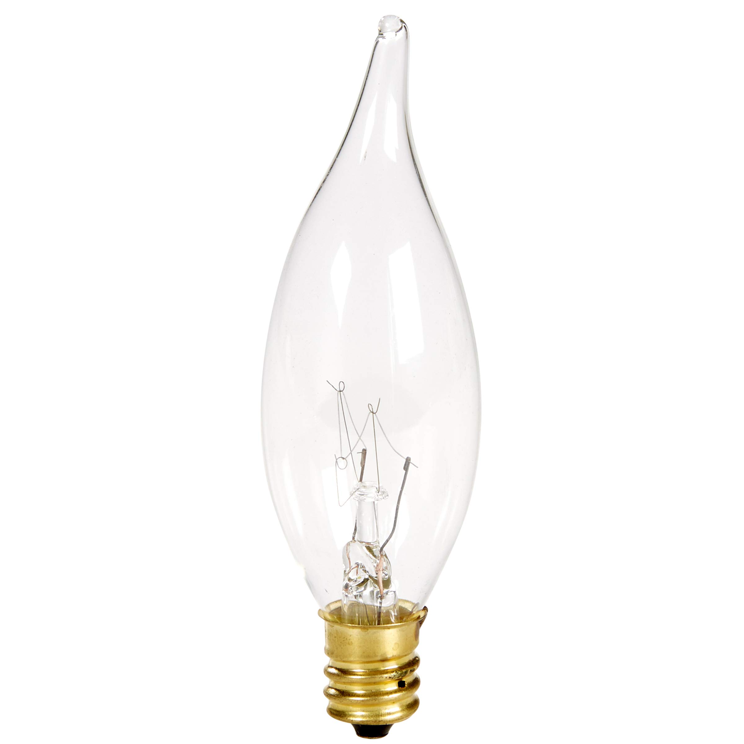 Holiday Joy Crystal Clear Bent Tip Candelabra Replacement Bulbs