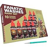 The Army Painter Warpaints Fanatic: Washes Paint Set Combo, Set of 10 Acrylic Paints in 18ml Dropper Bottles to Wash and Shad