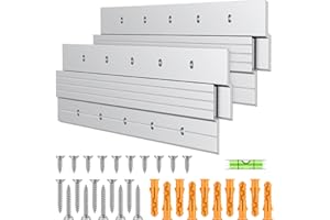 Pawfly 2 Pairs 12 Inch French Cleat Hanger 80 lbs Load Heavy Duty French Cleat Picture Hanger Aluminum Alloy Mirror Hanging H