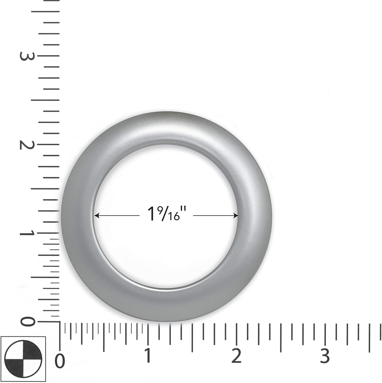 Dritz Home 44363 Round Curtain Grommets 1 9 16 Inch Brushed Silver