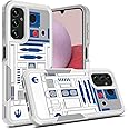 Candykisscase Case for Samsung Galaxy A14 5G, R2D2 Astromech Droid Robot Pattern Shock-Absorption Hard PC and Inner Silicone Hybrid Dual Layer Armor Defender Case for Samsung Galaxy A14 5G