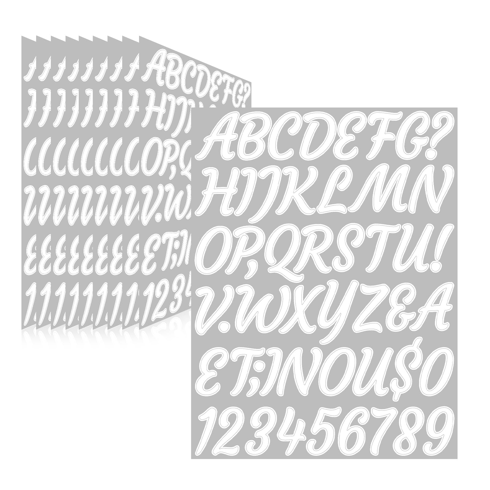 Llewyn 510 Pieces 10 Sheets Letter Stickers,Self