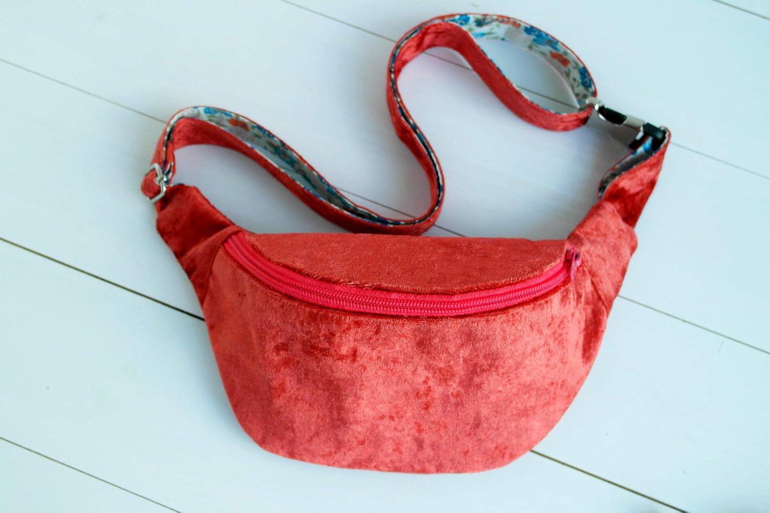 coral bum bag
