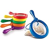 Learning Resources Jumbo Magnifiers, Exploration Play, Set of 6 Magnifiers, Ages 3+,Multi, 6.7" x 8"
