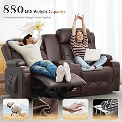 Recliner Sofa Sets, Massage Reclining Loveseat Sofa