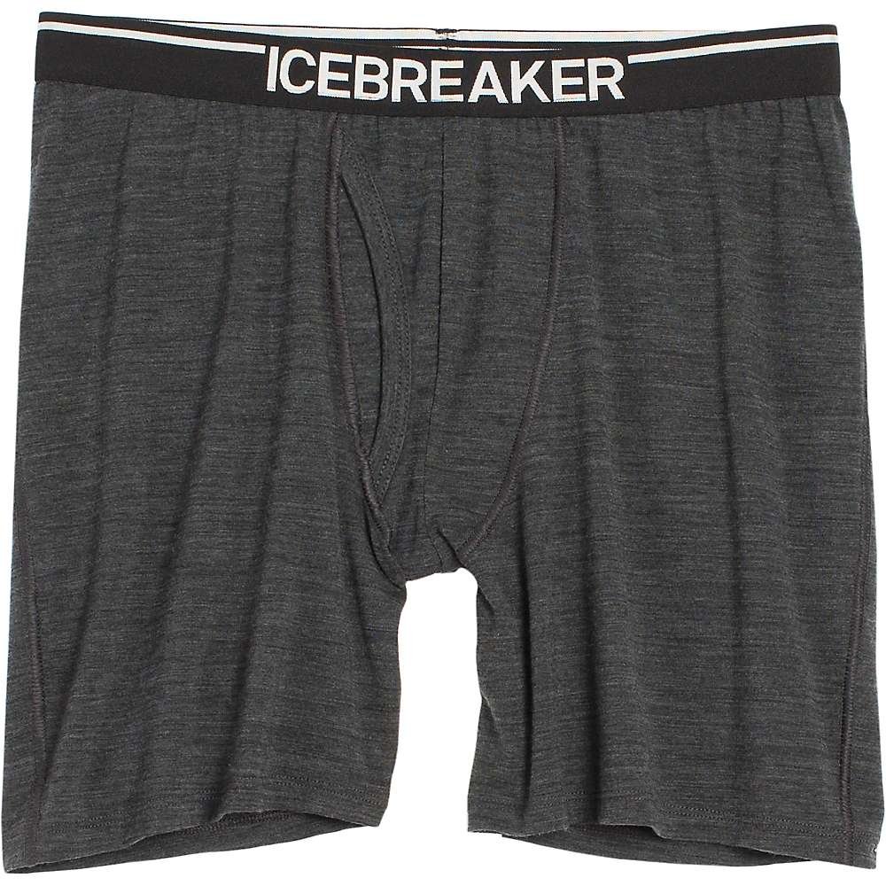 Icebreaker Anatomica Long Boxers w/Fly, Wicks Moisture, Odor Resistant, Breathable