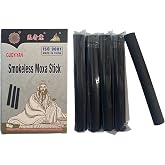 Smokeless Moxa Sticks 5 pcs.No Smoke is producedduring moxibustion.it is no Longer Bothered by the Smokebrought by Traditional Moxa Stick.Made of Pure mugwortand carbonized. (1x5 Rolls Moxa Sticks)