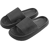 MARCO M KELLY Pillow Slippers for Women and Men Non-Slip Shower Slides Shoes Comfort Cloud House Sandals Thick Sole Indoor Outdoor