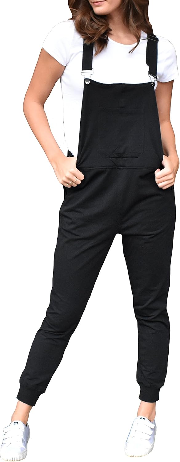 Swoveralls Unisex Sweatpant Overalls Midnight Black Amazon.ca