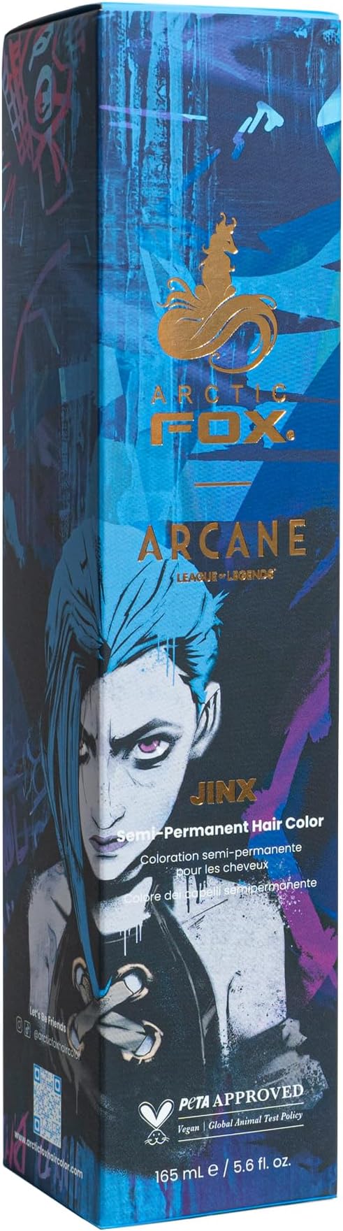 ARCTIC FOX 100% Vegan Vibrant Semi Permanent Hair Colour Dye J 165 ml