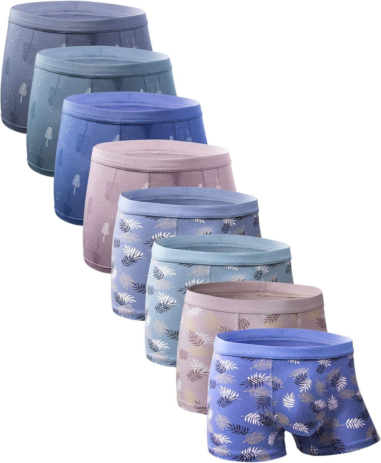 Youlehe Men's Underwear Soft Bamboo Boxer Briefs Stretch Trunks Pack at  Men’s Clothing store