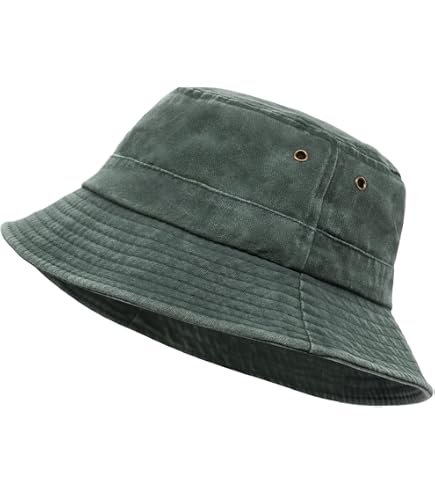 Truman & Sons - Simple Solid Cotton Bucket Hat in Olive  display picture 2
