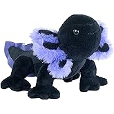 Wild Republic Pocketkins Eco Axolotl Black, Stuffed Animal, 5 Inches, Plush Toy, Made from Recycled Materials, Eco Friendly