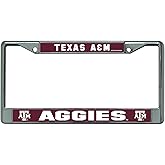 Rico Industries NCAA Unisex-Adult Standard Chrome License Plate Frame