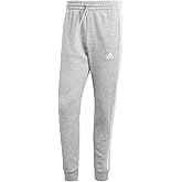 adidas Men's Essentials 3-Stripes Fleece Tapered Cuff Pants