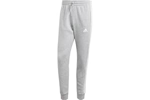 adidas Men's Essentials 3-Stripes Fleece Tapered Cuff Pants